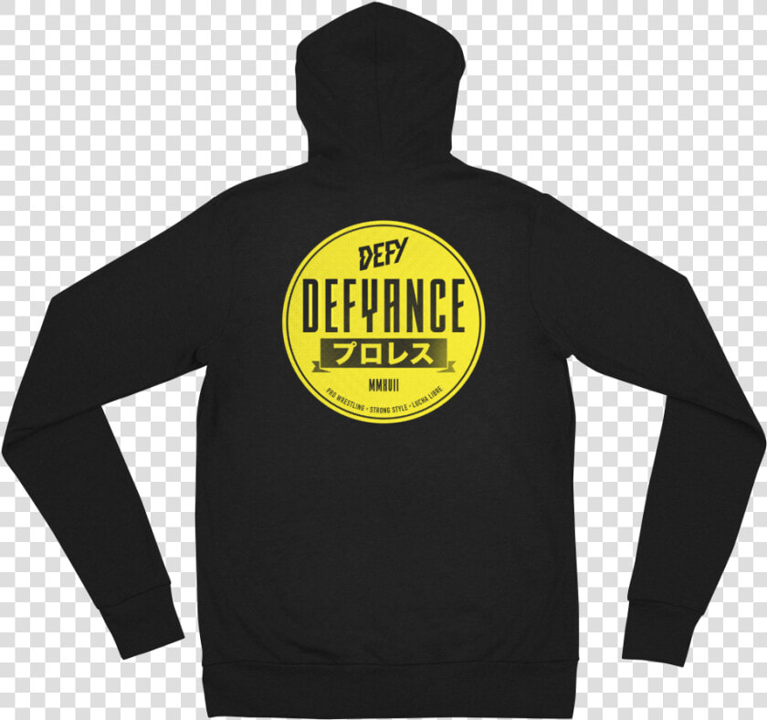 Defy Hoodie Front Defyance 2019 Back Mockup Back Flat  HD Png DownloadTransparent PNG