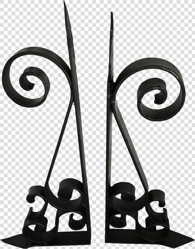 1950s Vintage Scroll Design Cast Iron Corbels  A Pair  HD Png DownloadTransparent PNG