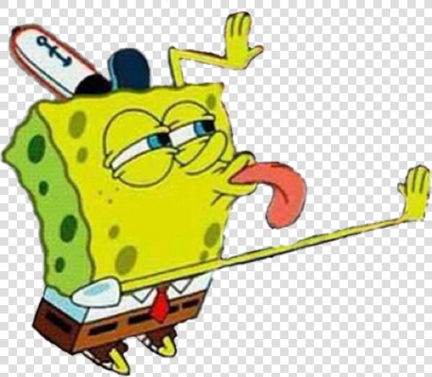 Spongebob Licking Meme Transparent Clipart   Png Download   Spongebob Licking Transparent  Png DownloadTransparent PNG