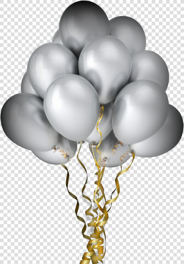  balloons  silver  gold  metallic  party  celebration   Clipart Silver Balloons Png  Transparent PngTransparent PNG