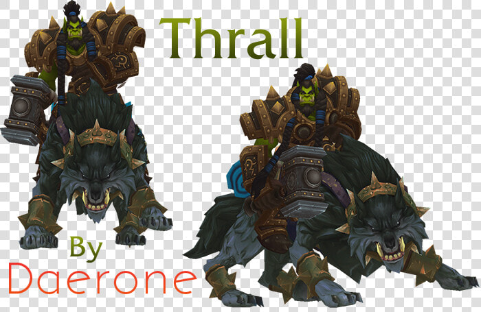 Uses Original Warcraft 3 Animations   Warcraft 3 Thrall Model  HD Png DownloadTransparent PNG