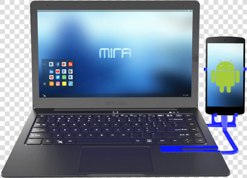 Mirabook Android Phone Laptop Dock   Phone Laptop Dock  HD Png DownloadTransparent PNG