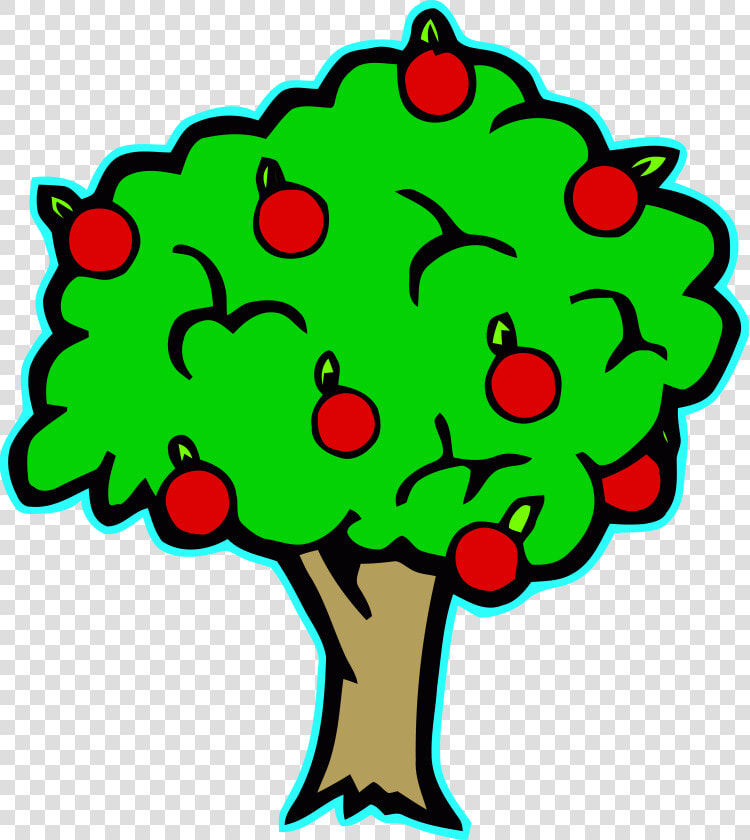 Green Apple Tree Clipart Apple Cartoon Cute Png   Apple Tree Clipart  Transparent PngTransparent PNG