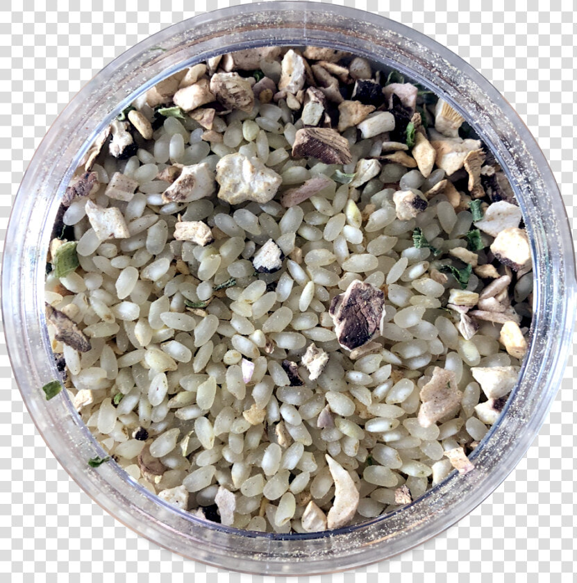 Wild Porcini Risotto In An Open Faced Glass Jar Class   Gravel  HD Png DownloadTransparent PNG