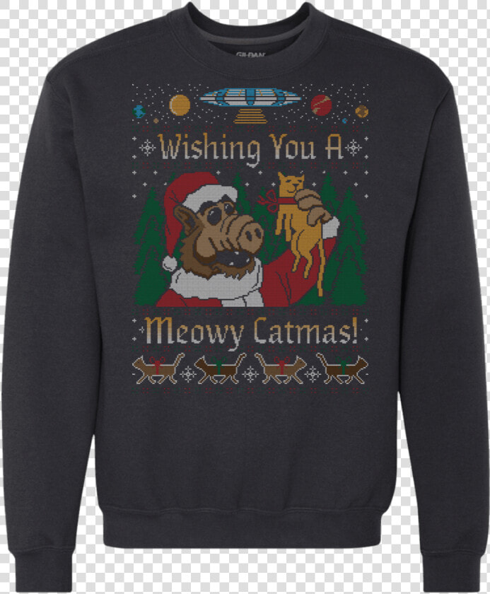 Alf Sweater Premium Crewneck Sweatshirt   Long sleeved T shirt  HD Png DownloadTransparent PNG