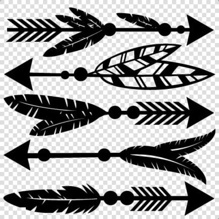 Cute Arrow Designs Png Transparent Images   Cute Feather And Arrows  Png DownloadTransparent PNG