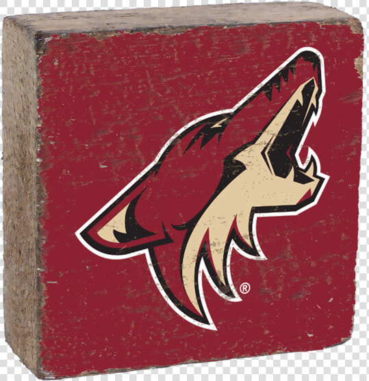 Arizona Coyotes Rustic Block   Arizona Coyotes Nhl Logo  HD Png DownloadTransparent PNG