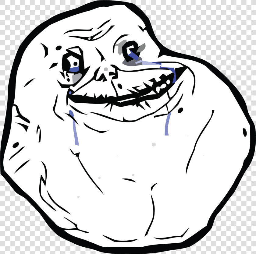 Transparent Forever Alone Face Png   Draw A Troll Face  Png DownloadTransparent PNG