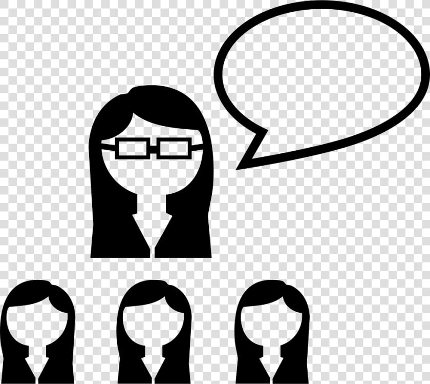 Group Of Female Students And Their Teacher   Teacher And Student Free Icon  HD Png DownloadTransparent PNG