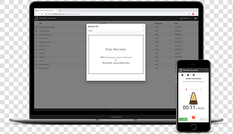 Melody Scanner App On Different Devices   Iphone  HD Png DownloadTransparent PNG