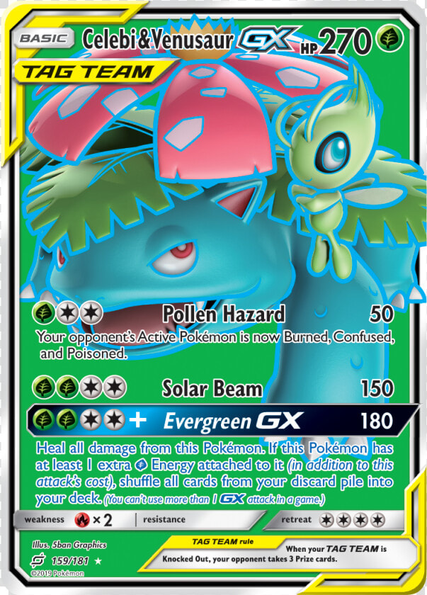 Venusaur Gx Pokemon Card  HD Png DownloadTransparent PNG