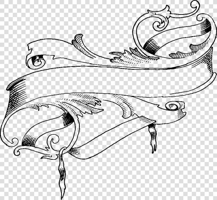 Transparent Scroll Banner Png   Double Scroll Banner Vector  Png DownloadTransparent PNG