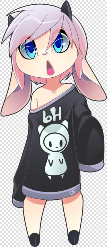 Goat Girl Sweater Manga Anime Freetoedit   Anime Cute Girl Furry  HD Png DownloadTransparent PNG