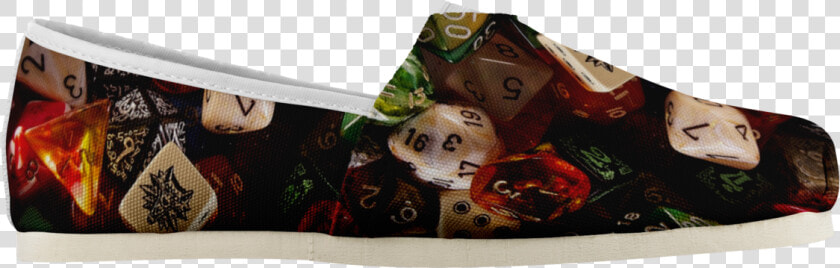 D amp d Dice Shoes Canvas Dungeons And Dragons Slip On   Clog  HD Png DownloadTransparent PNG