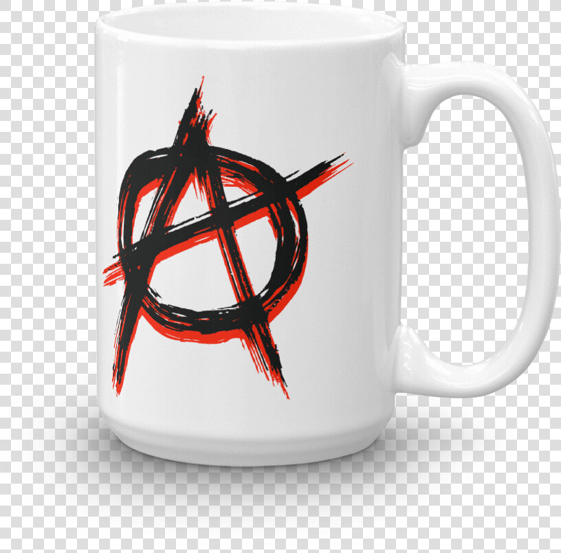 Anarchy Symbol Mug Great Punk Anarchist Sign Coffee   Kelly The Office Mug  HD Png DownloadTransparent PNG