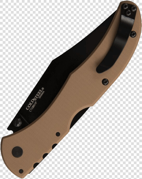 Broken Skull Tan Folding Knife By Cold Steel   Cold Steel Broken Skull I  orange   HD Png DownloadTransparent PNG