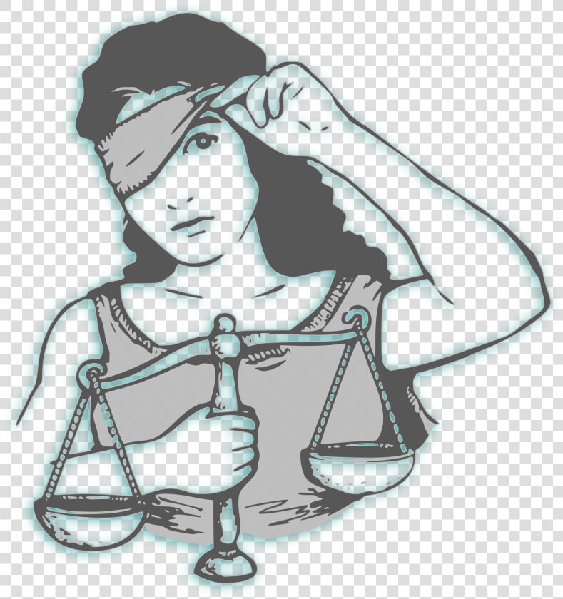 Not So Blindfolded 06 Clip Arts   Lady Justice Blindfold Removed  HD Png DownloadTransparent PNG