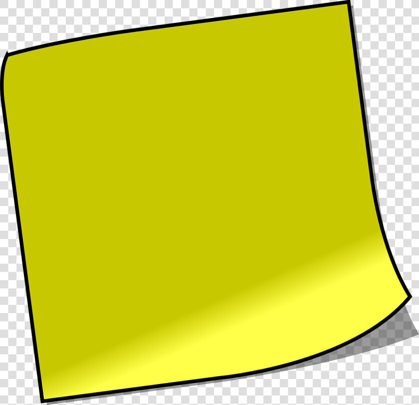 Transparent Note Clipart   Yellow Post It Note Png Transparent  Png DownloadTransparent PNG