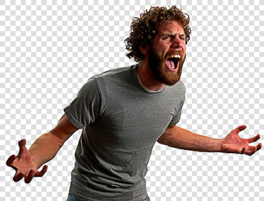 Anger Management Screaming Cain And Abel Jealousy   Screaming Man  HD Png DownloadTransparent PNG