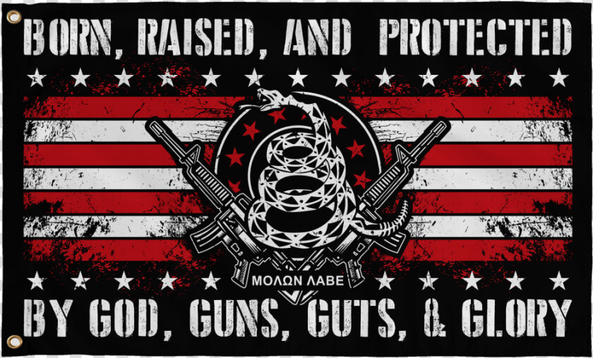 Protected By God  Guns  Guts  amp  Glory Class   Label  HD Png DownloadTransparent PNG