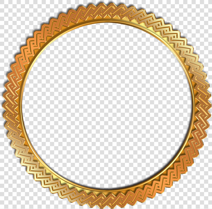 Circle Vintage Photo Frame   Golden Round Frame Png  Transparent PngTransparent PNG