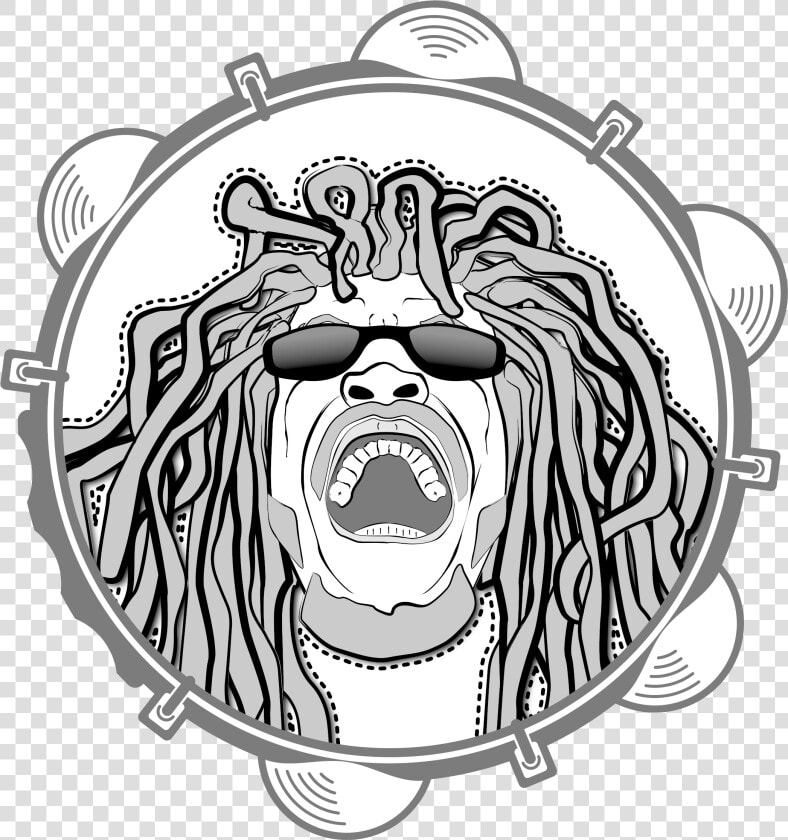 Rastafarian Head Monochrom   Simbolos Rastafari Png  Transparent PngTransparent PNG