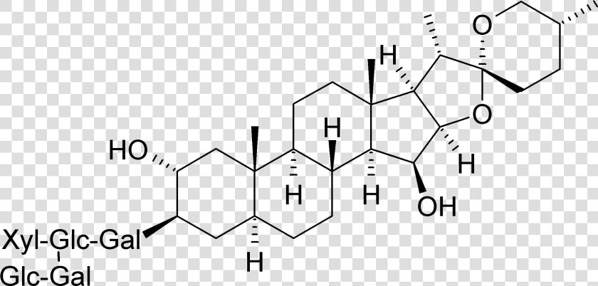 Digitonin   Digitonin Structure  HD Png DownloadTransparent PNG