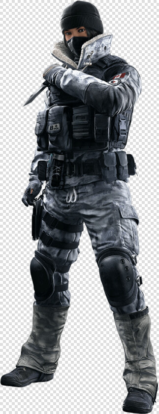 Soldier action Figure ballistic Vest personal Protective   Frost Rainbow Six Siege  HD Png DownloadTransparent PNG