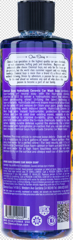 Hydrosuds High gloss Hyper Foaming Sio2 Ceramic Car   Chemical Guys Ceramic Wash  HD Png DownloadTransparent PNG