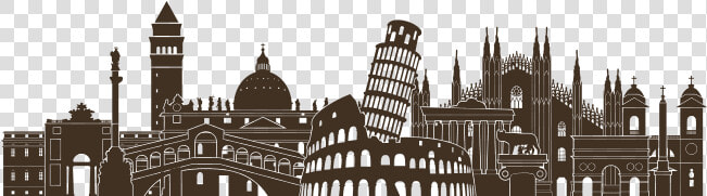 Italy Vector Graphics Skyline Royalty free Silhouette   Italy Skyline Illustration  HD Png DownloadTransparent PNG