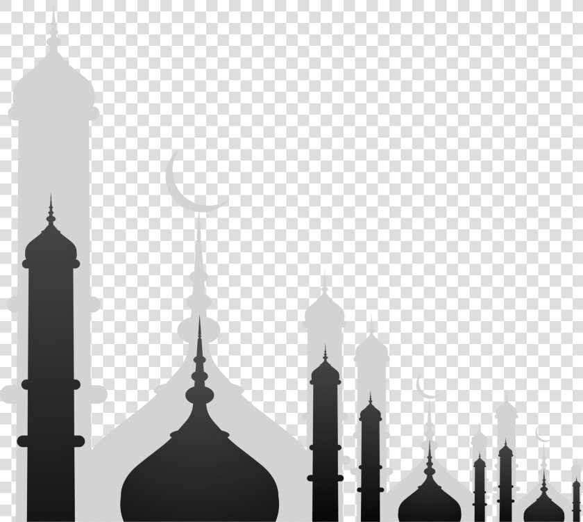 Royalty Free Library Stock Illustration Royalty Free   Ramadan Background Black And White  HD Png DownloadTransparent PNG