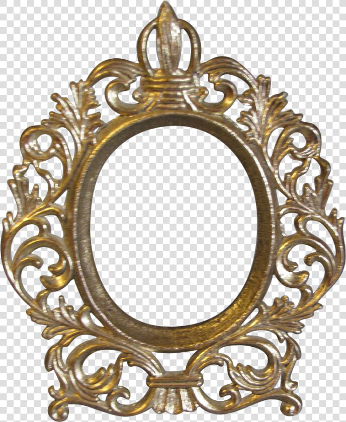 Small Vintage Oval Table Top Photograph Frame Png   Transparent Vintage Gold Frame Png  Png DownloadTransparent PNG