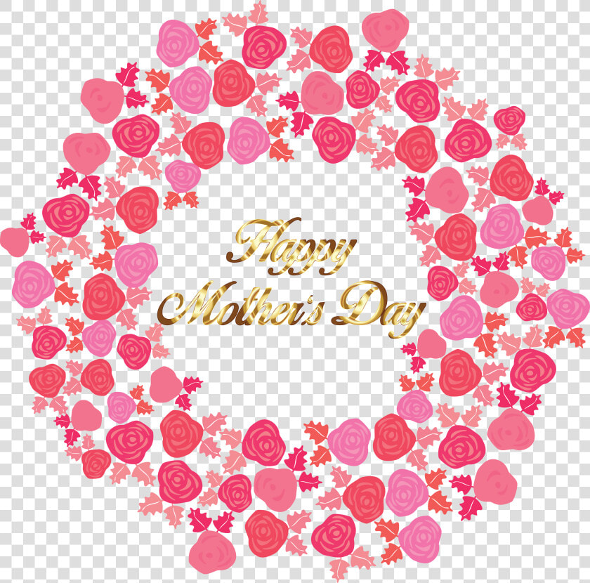 Free Clipart Of A Gold Happy Mothers Day Greeting In   Happy Mothers Day Flower Clip Art  HD Png DownloadTransparent PNG