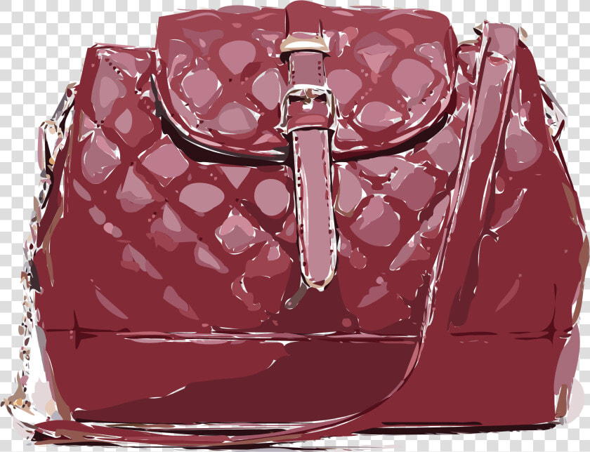 Red Patterned Leather Bag Clip Arts   Handbag  HD Png DownloadTransparent PNG