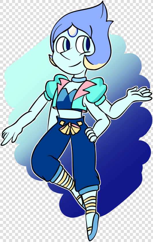 Crystal Gem Pearlapis Fusion  Rainbow Moonstone The   Lapis Lazuli Pearl Fusion  HD Png DownloadTransparent PNG