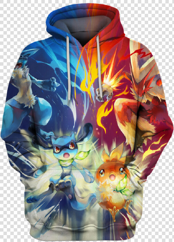 Lucario Vs Blaziken   Hoodie  HD Png DownloadTransparent PNG