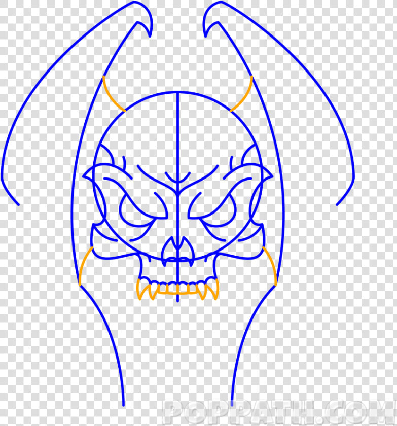 A Skull Tattoo Also Gives A Very Scary Look  HD Png DownloadTransparent PNG