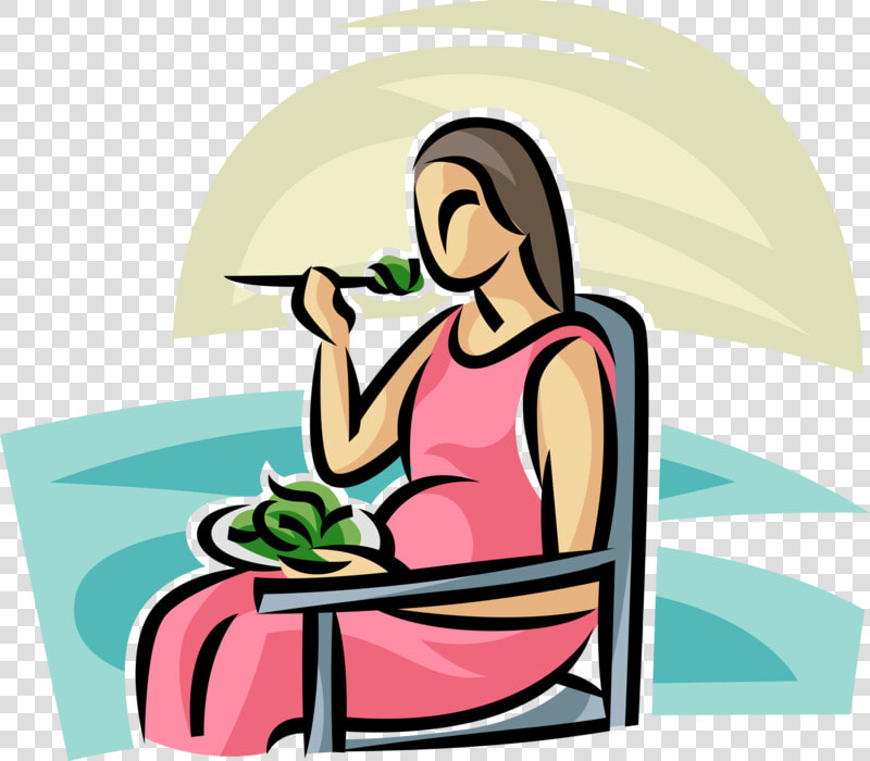 Eating Vector Mother   Pregnant Woman Eating Clipart  HD Png DownloadTransparent PNG