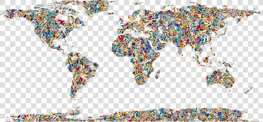 Psychedelic Tiled World Map Clip Arts  HD Png DownloadTransparent PNG