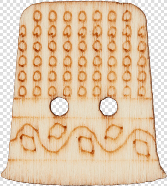 Wood Two hole Button Thimble   Wood  HD Png DownloadTransparent PNG