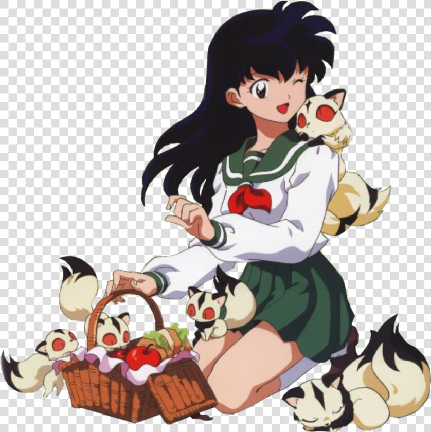 Transparent Inuyasha Clipart   Kagome Higurashi  HD Png DownloadTransparent PNG