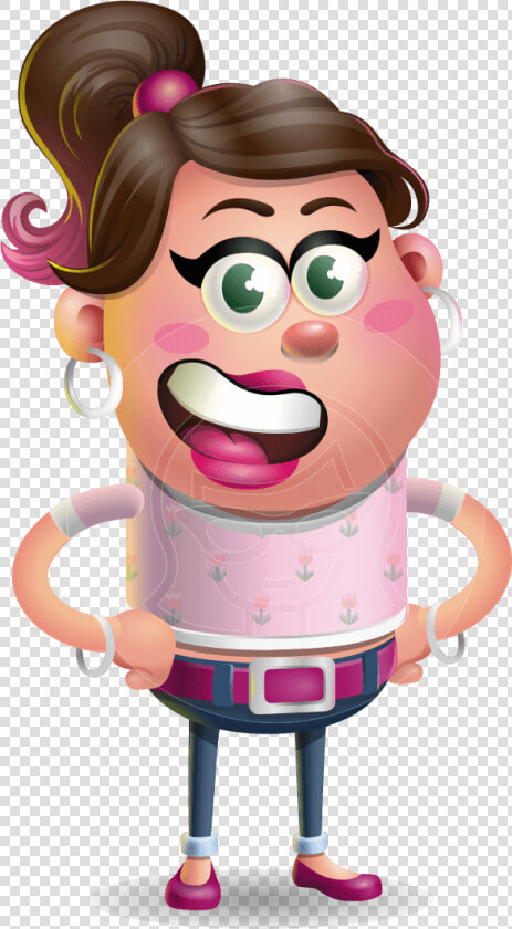 Cute Casual Girl Vector 3d Cartoon Character Aka Molly   Cartoon  HD Png DownloadTransparent PNG