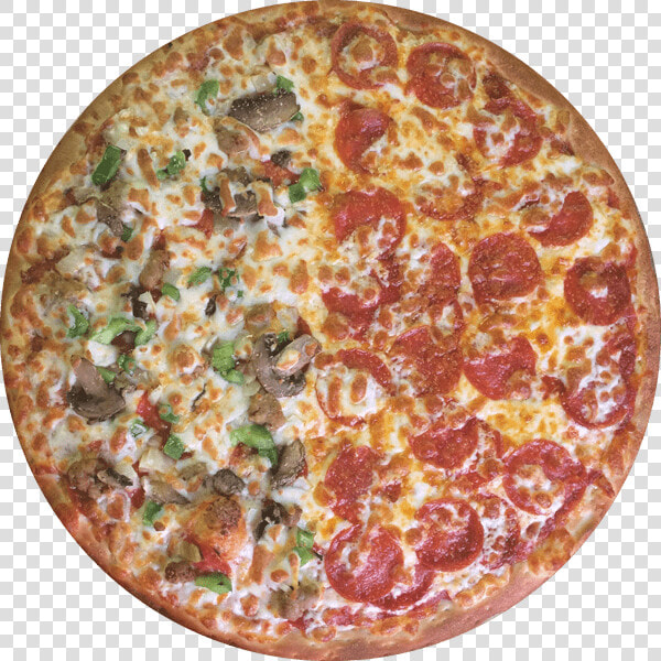 Halfandhalf min   Pizza Topping Half And Half  HD Png DownloadTransparent PNG