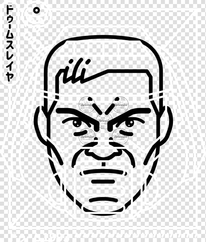 Cyber Helmet Doomguy V2   Doom Guy Helmet Illustration  HD Png DownloadTransparent PNG