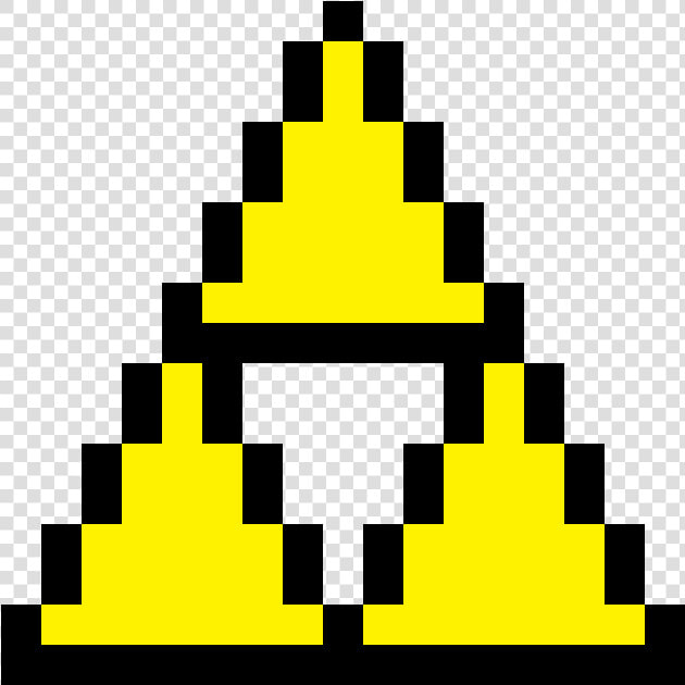 Cool Shades Png  triforce Drawing Cool   Zelda Pixel Art Easy  Transparent PngTransparent PNG