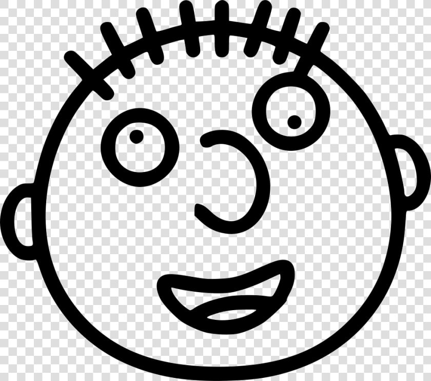 Goofy   Silly Face Clipart Black And White  HD Png DownloadTransparent PNG