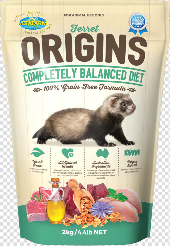 Vetafarm Ferret Origins 2kg   Vetafarm Rodent Origins Rat  amp  Mouse Food  HD Png DownloadTransparent PNG