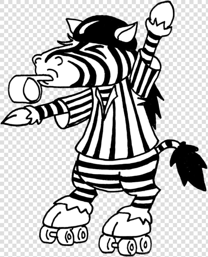 Roller Derby Zebra Clipart   Png Download   Roller Derby Referee Zebra  Transparent PngTransparent PNG