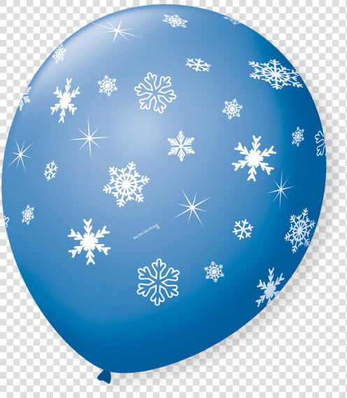 Balão Com Floco De Neve  HD Png DownloadTransparent PNG