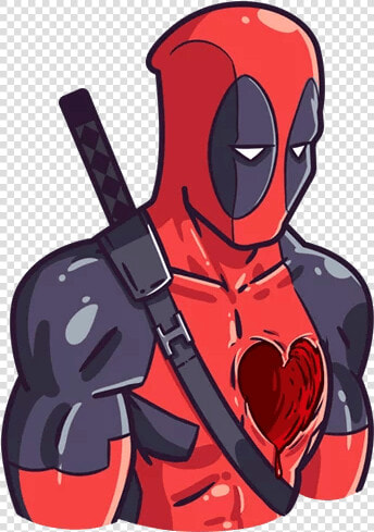 Deadpool Sadness Brokenheart Marvel Spiderman Captainam   Deadpool Broken Heart  HD Png DownloadTransparent PNG